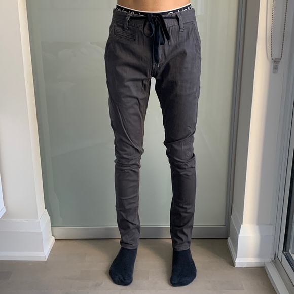 Gray West49 Skinny Chinos - Size 28/32 - Picture 1 of 5